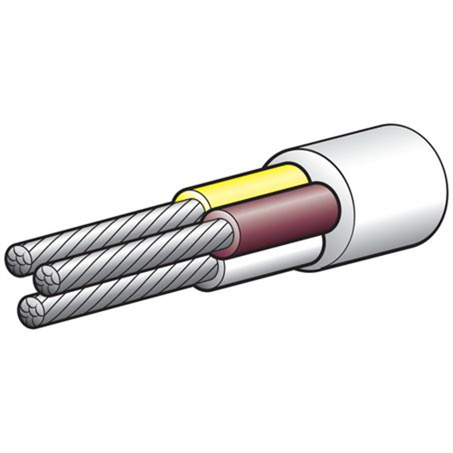 Narva 4mm 3 Core Tinned Marine Cable White/Yellow/Brown