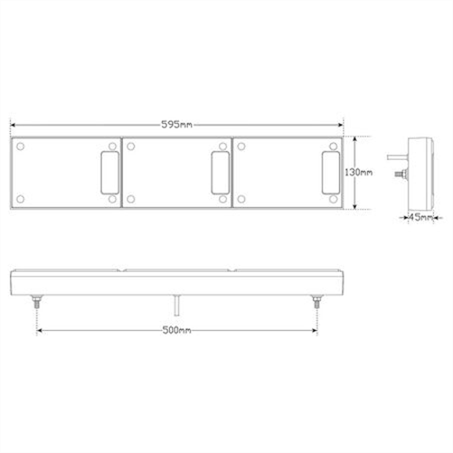 LANDMICE Multi Volt Jumbo Stop/Tail/Indicator/Reverse Lamp Assembly
