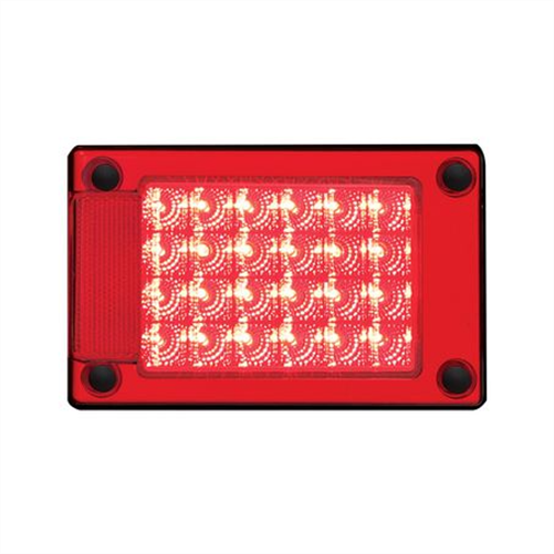 LED AUTO LAMPS Red LED Stop/Tail Lamp Insert For J3 Series Blister Pack