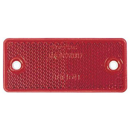 Narva Reflector Rectangle Red 40 x 90mm - 50 Pce