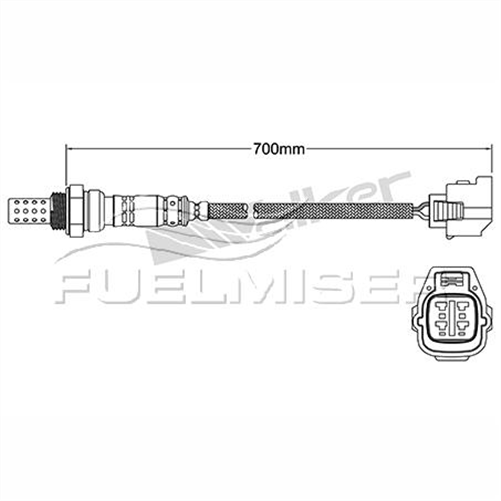 FUELMISER OXYGEN SENSOR DIRECT FIT 4 WIRE 700MM CABLE