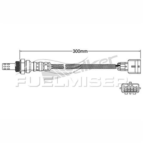 FUELMISER OXYGEN SENSOR DIRECT FIT 4 WIRE 300MM CABLE