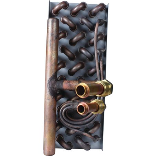 Evaporator Core Plate and Fin Inlet Fitting #8 MOR Outlet Fitting #10 RD217580P