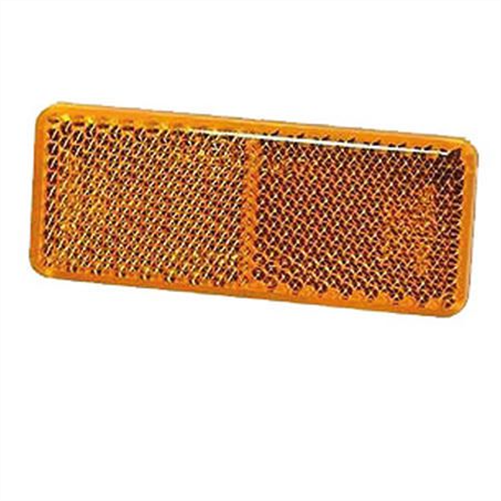 Reflector Rectangle Amber 28 x 70mm - 2 Pce 84036BL
