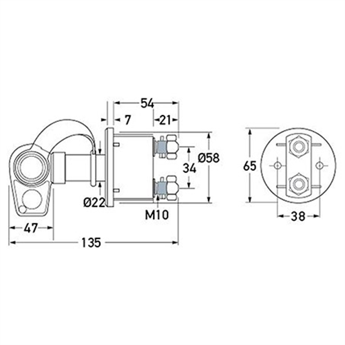HELLA TRUCK LG DRILLED