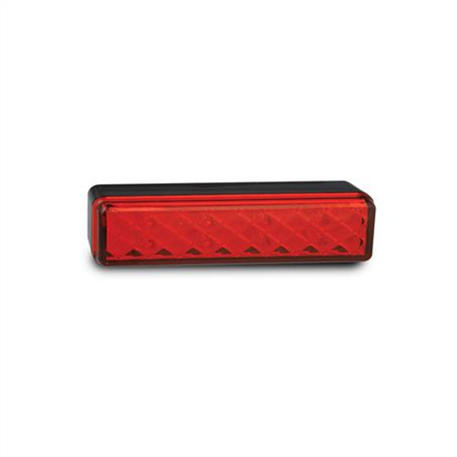 LEDAUT Multi Volt Stop/Tail Lamp 8 Square LEDs With Black Base 135RM
