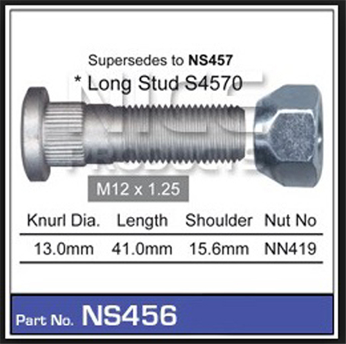 NICE PRODUCTS WHEEL STUD AND NUT