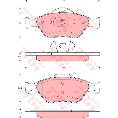 TRW Brake Pad Set (DB1724)