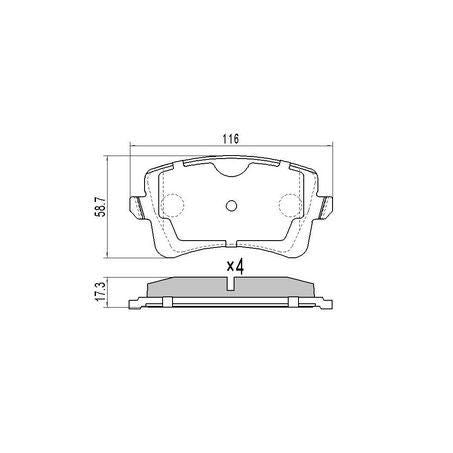 RDA Phantom Ceramic Brake Pad Set - RDC2255