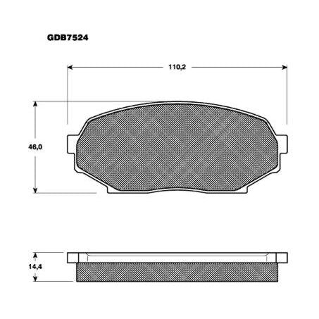 TRW Brake Pad Set (DB1178)