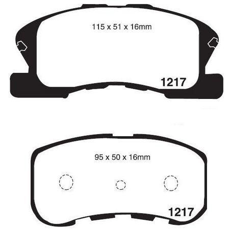 RDA BRAKES RDA Phantom Ceramic Brake Pad Set RDC1380