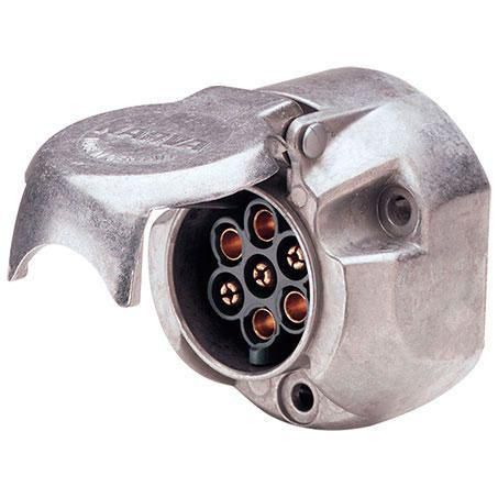 Narva Trailer Socket 7 Pin Round Large - Metal