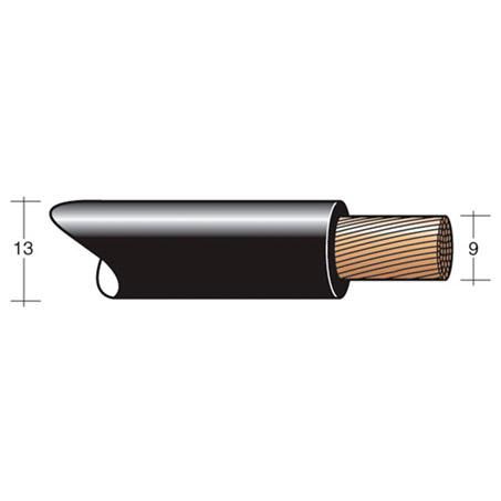 CAPITAL 2 B&S SINGLE CORE WELDFLEX CABLE BLACK 1M 35MM