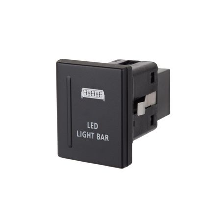 Narva OE Style Push Button Switch, Lightbar Symbol, 12V, Blue Illumination -