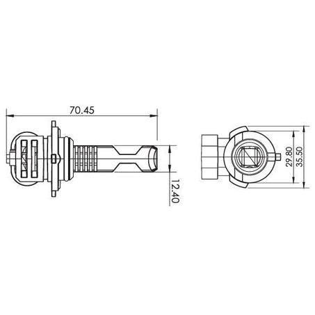 Narva Surefit H8/9/11 LED Headlight Globes Gen Ii 18438
