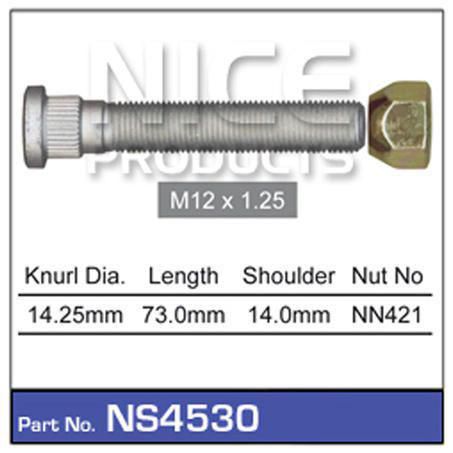 NICE PRODUCTS WHEEL STUD AND NUT