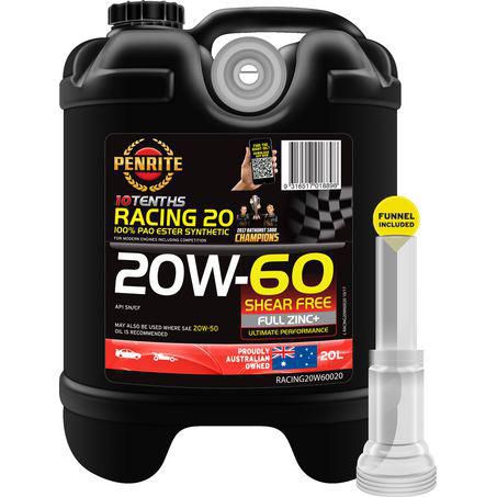10 Tenths Racing 20W-60 Engine Oil 20L RACING20W60020