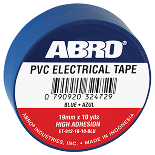ABRO ELECTRICAL TAPE .12mmx18mmx10yds BLUE