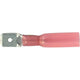 OEX Crimp Terminal Male Blade Red Terminal Entry 6.3 x 0.8mm Heat Shrinkab