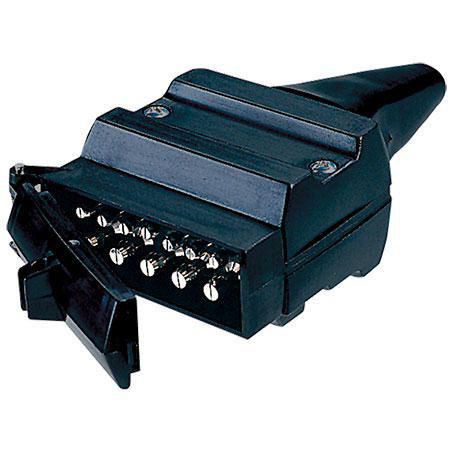Narva Trailer Plug 12 Pin Flat, Plastic - Pack of 20