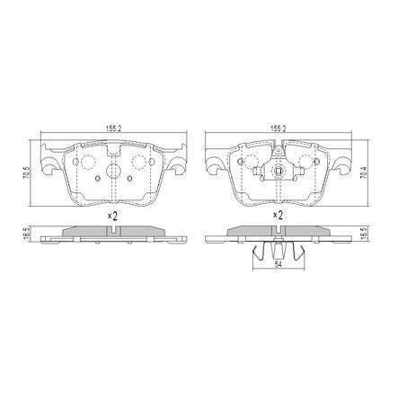 RDA BRAKES RDA GP Max General Purpose Low Metallic Brake Pad Set RDB2388