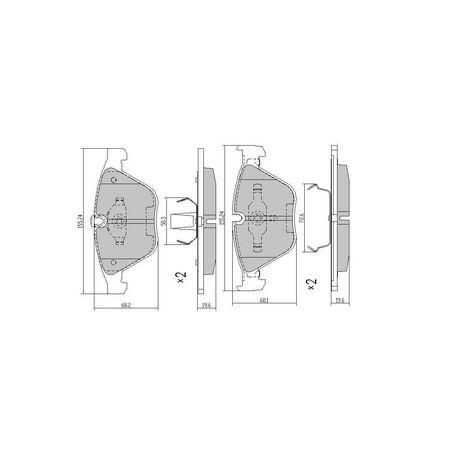 RDA PHANTOM CERAMIC BRAKE PAD SET BMW RDC2218