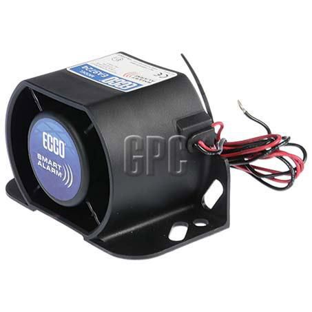 ECCO Back Up Alarm 12-24V 77-97Db Smart Alarm Auto Adjust Multi Frequency 128Mm X 67Mm X 77Mm Ip65 ACX5159
