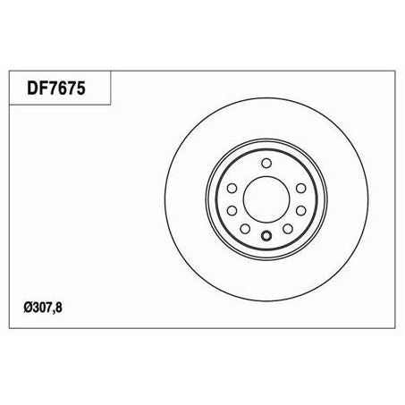 TRW Disc Brake Rotor 308mm x 22 Min