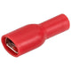 Narva Crimp Terminal Female Blade Red Insulated 6.3mm - 10 Pce