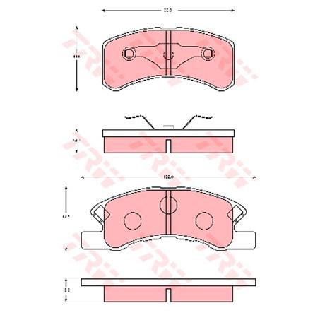 TRW Brake Pad Set