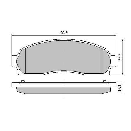 RDA BRAKES RDA Phantom Ceramic Brake Pad Set RDC1730