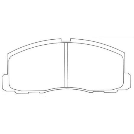 FRONT DISC BRAKE PADS - MITSUBISHI GALANT 88-91 DB319F