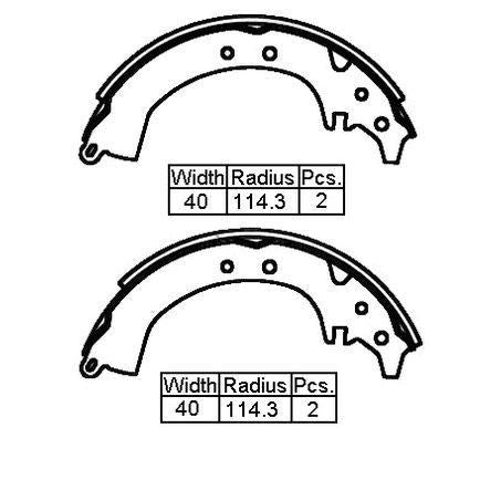 BORG & BECK BRAKE SHOE REAR - TOYOTA CELICA Ma61 81-83 228