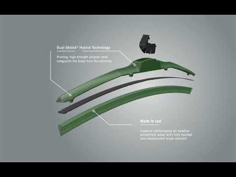 SHIELD HYBRID WIPER BLADE 480MM (19IN) - SINGLE PACK HF480