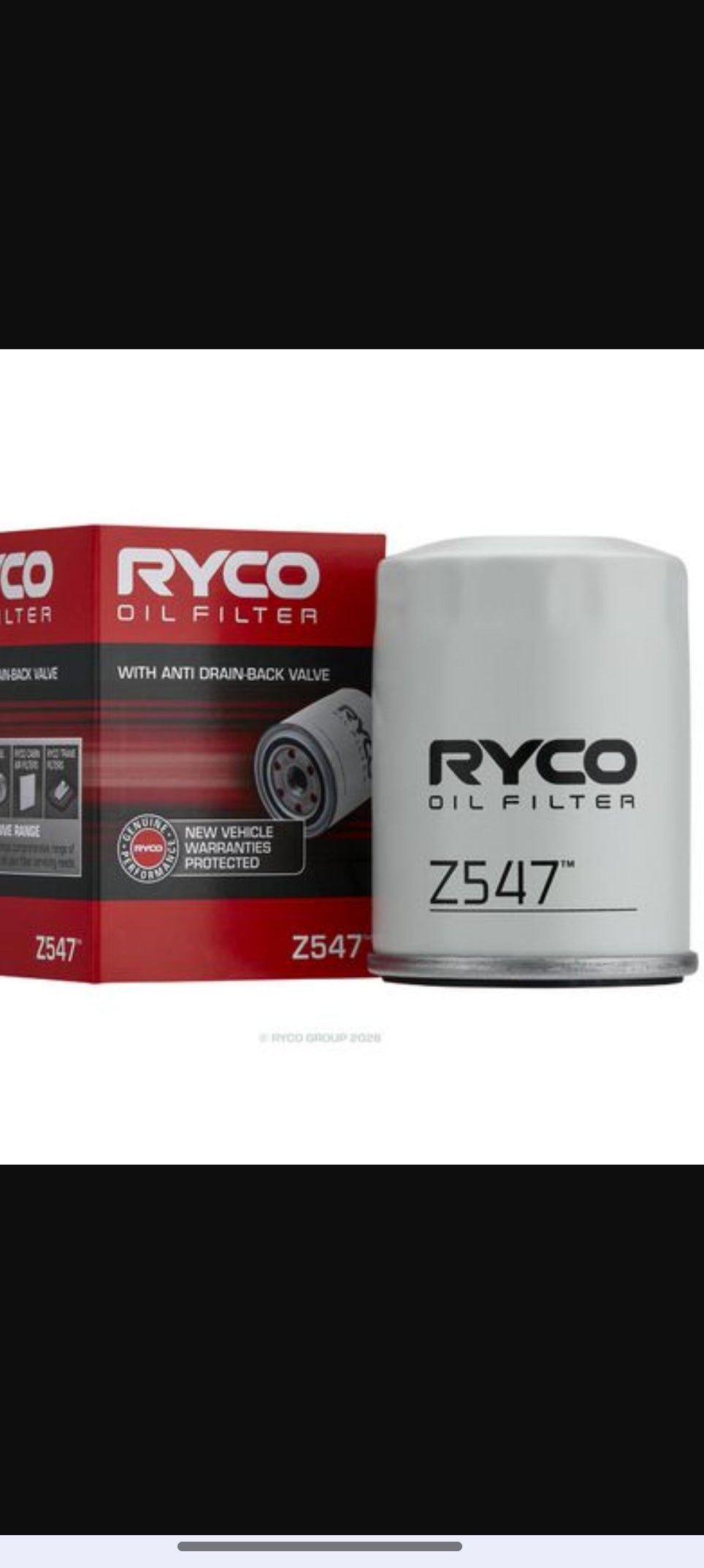 OIL FILTER Z547