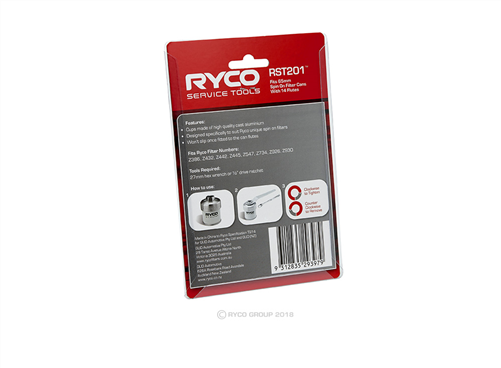RYCO (SPIN-ON) WRENCH CUP RST201