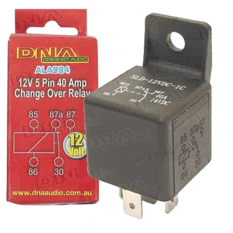 12V 40 Amp SPST Automotive Relay - Heavy-Duty 5-Pin Relay for Cars, Trucks & DIY
