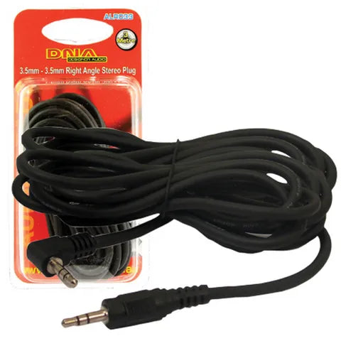 3.5mm to Right Angle 3.5mm Stereo Audio Aux Cable - 3 Meter / 10ft