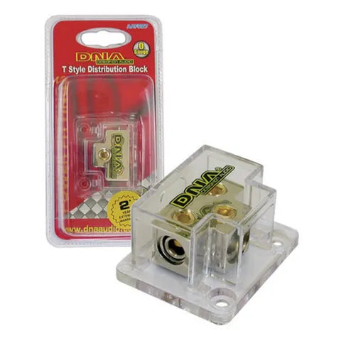 0/2 Gauge to 4/8 Gauge T-Style Distribution Block | Fused or Non-Fused Power Splitter