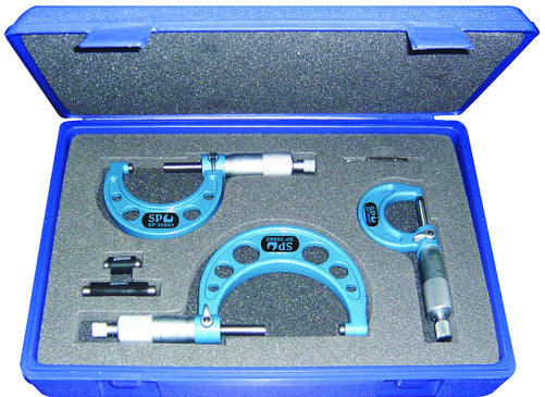 SP Tools 3pc Outside Micrometer Set
