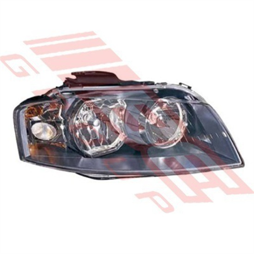 HEADLAMP - R/H - BLACK - AUDI A3 2003