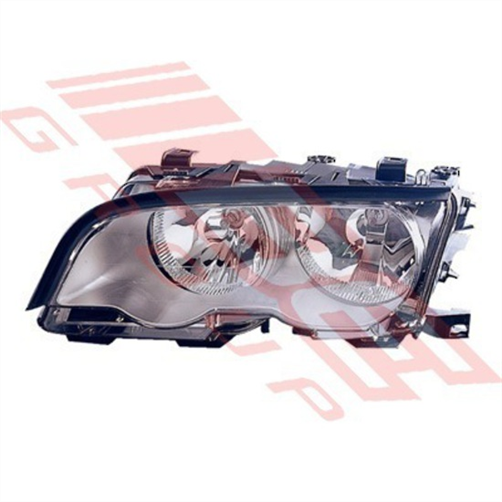 HEADLAMP - L/H - GREY REFLECTOR - BMW 3'S E46 2D 1998