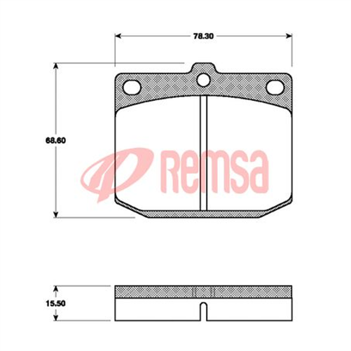 FRONT DISC BRAKE PADS - TOYOTA / NISSAN CORONA/200B DB86 E