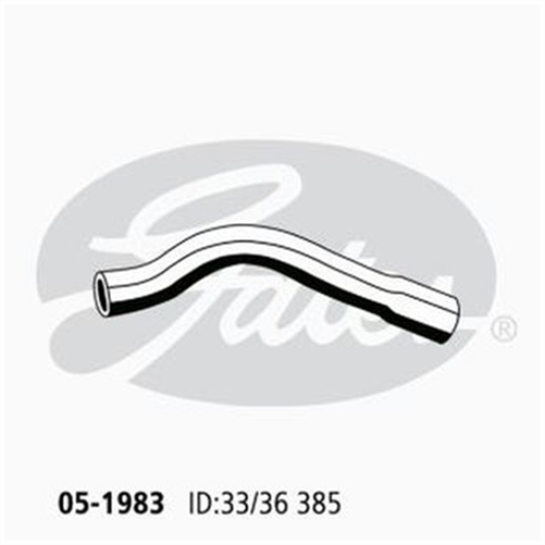 GATES RADIATOR HOSE UPPER 05-1983