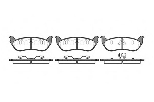 REAR DISC BRAKE PADS - JEEP CHEROKEE,WRANGLER 96-08