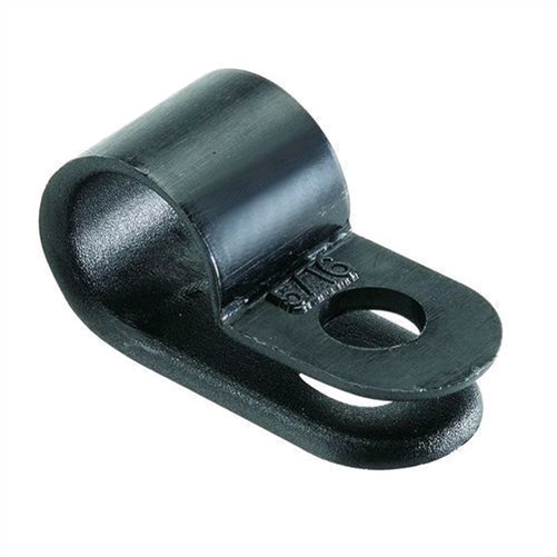 P Clip 7.9mm Plastic 100Pce