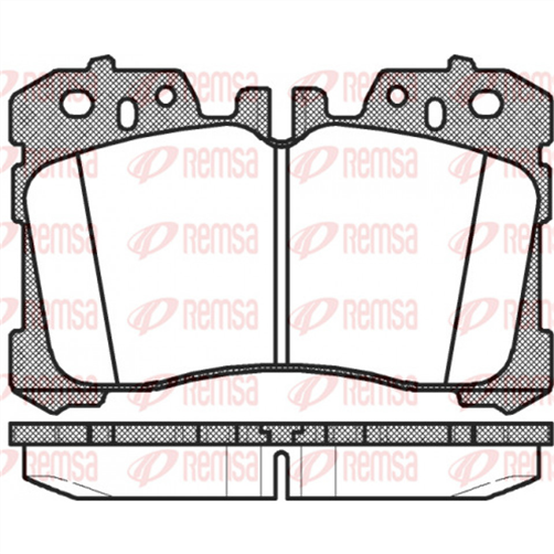 FRONT DISC BRAKE PADS - TOYOTA LEXUS LS 07-