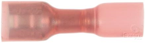 Crimp Terminal Female Blade Red Terminal Entry 6.3 x 0.8mm Heat Shrink