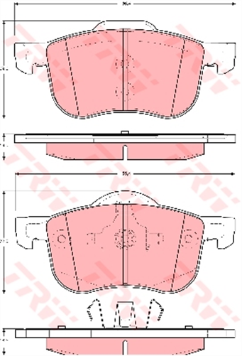 Brake Pad Set (DB1445)