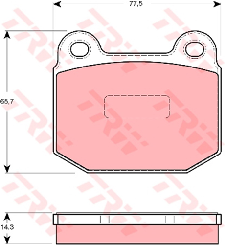 Brake Pad Set (DB116)